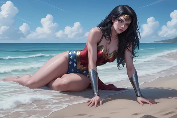 Wonder Woman and boyfriend make love